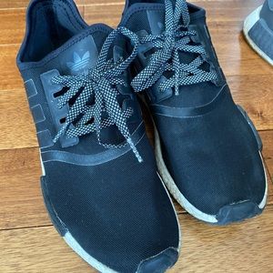 Used Adidas NMD in black and blue. Size 10.5